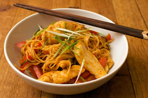 Lemon chicken noodles