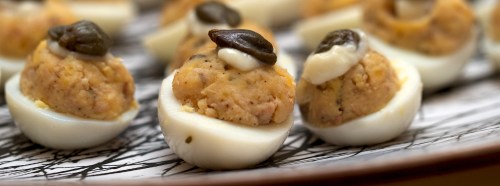 Stuffed Quails Eggs
