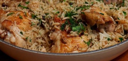 Chicken Caramelised Onion &amp; Cardamon Rice