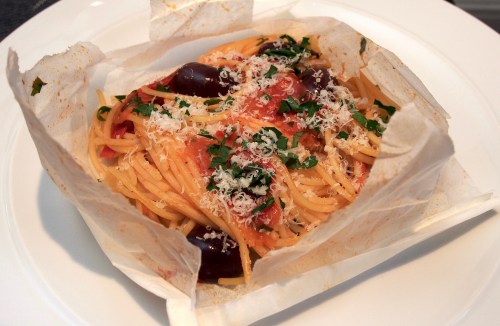 Spaghetti al cartoccio