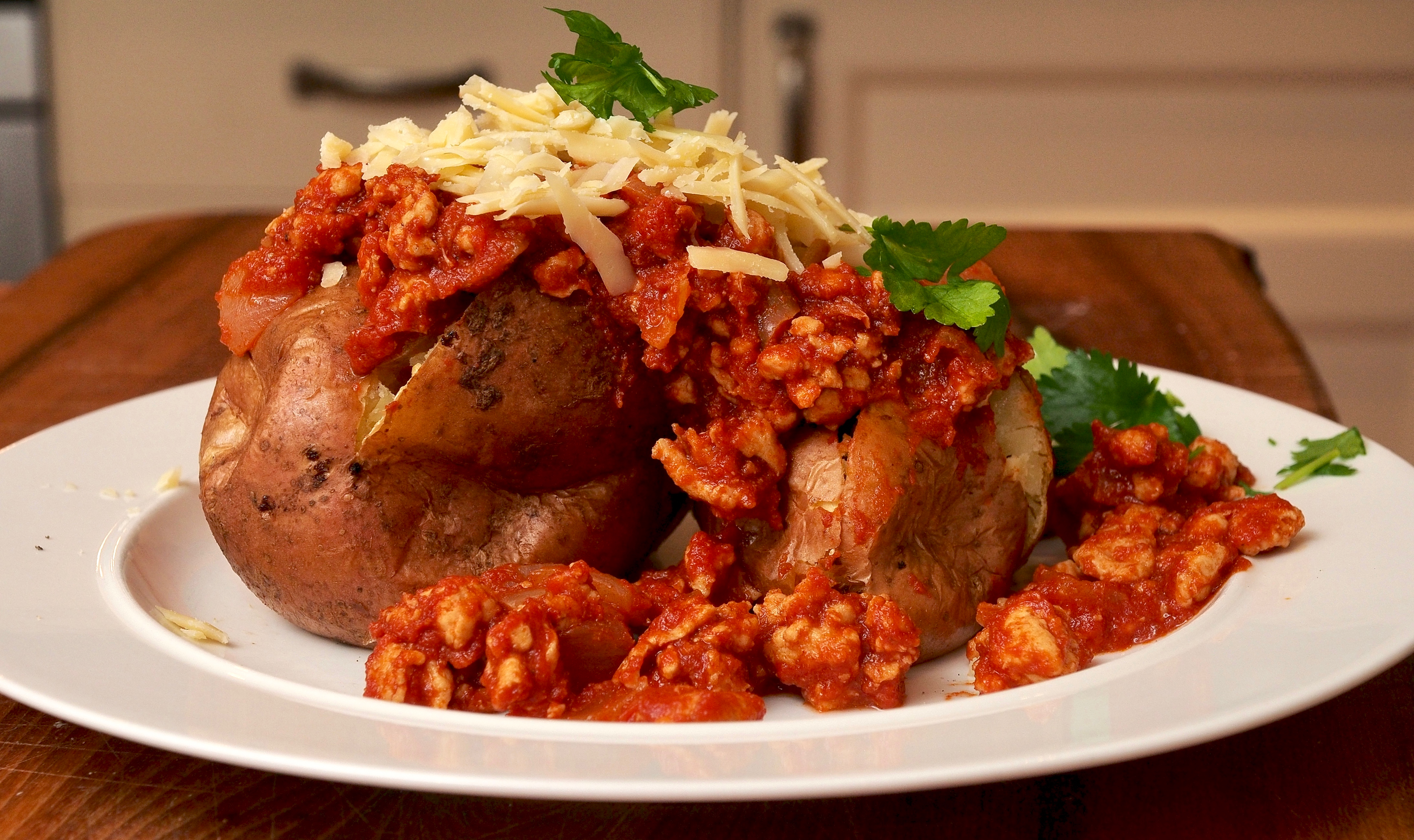 Turkey Chilli with jacket potatoes