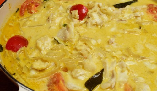 Coconut fish curry
