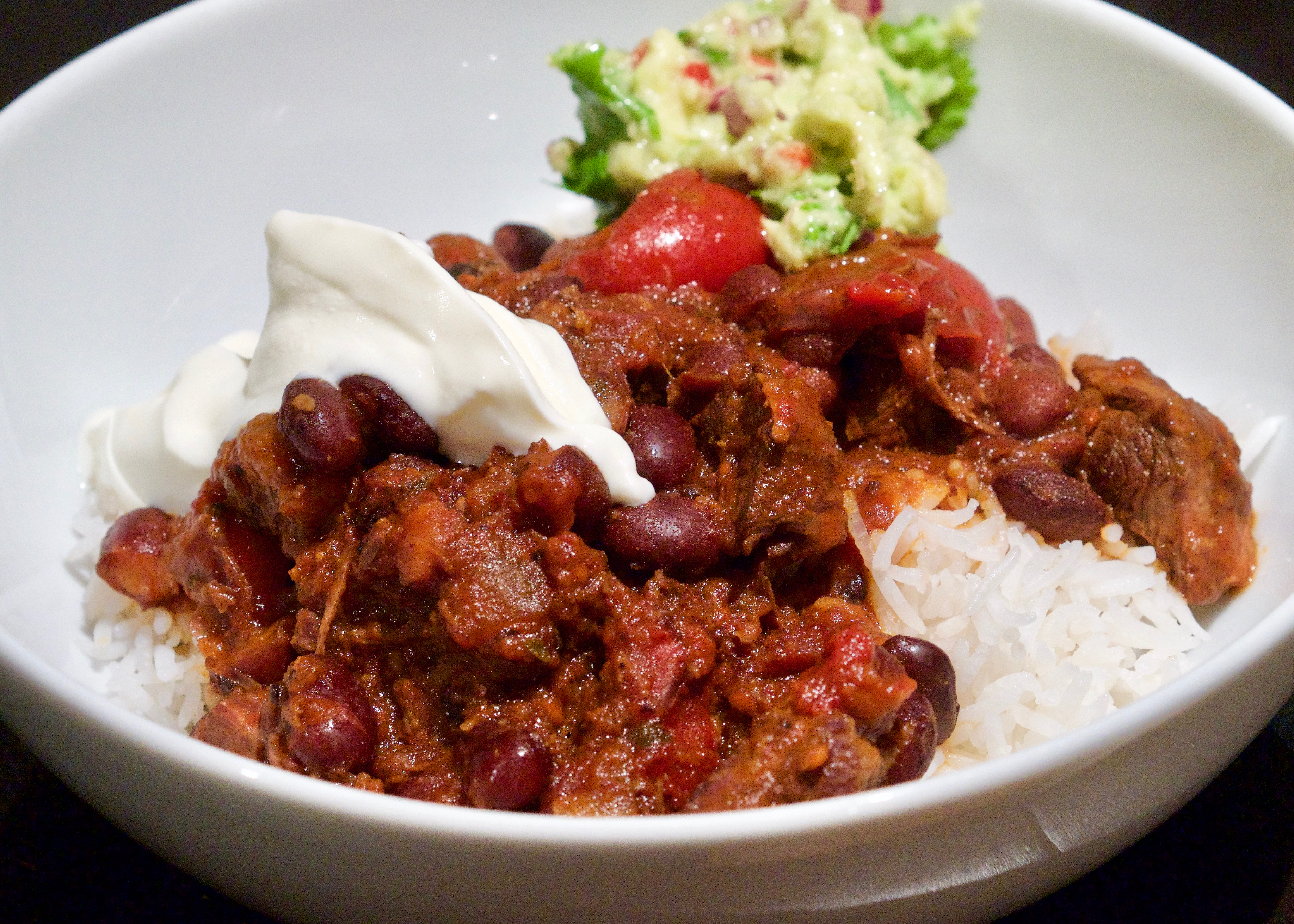 Beef &amp; black bean chilli