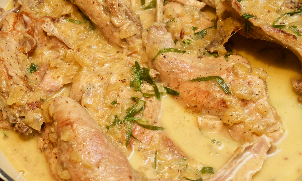 Rabbit with tarragon &amp; mustard