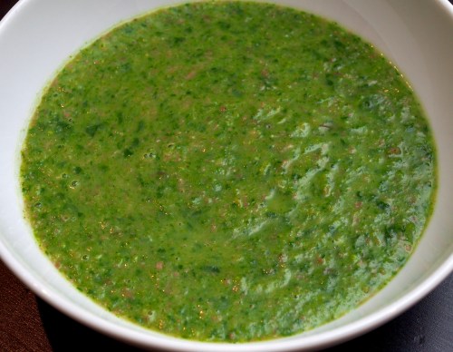 Asparagus & Prosciutto soup