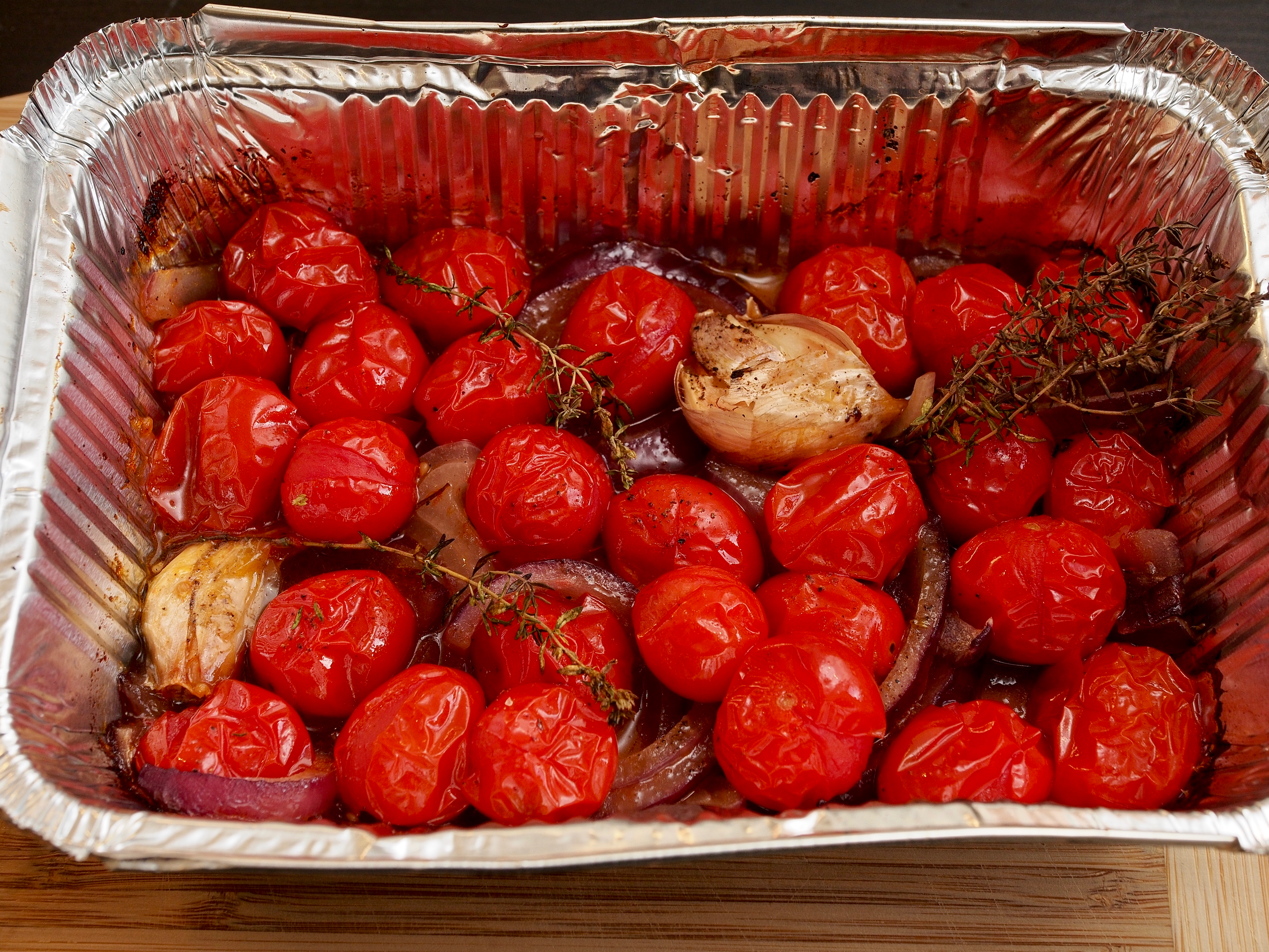 BBQ roasted cherry tomatoes