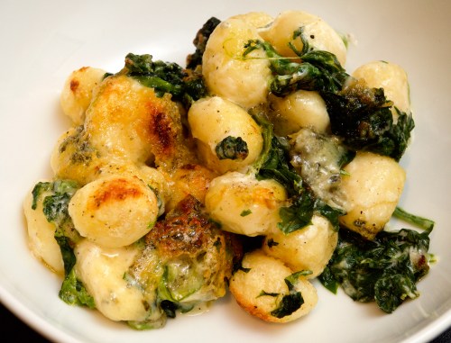 Blue cheese gnocchi