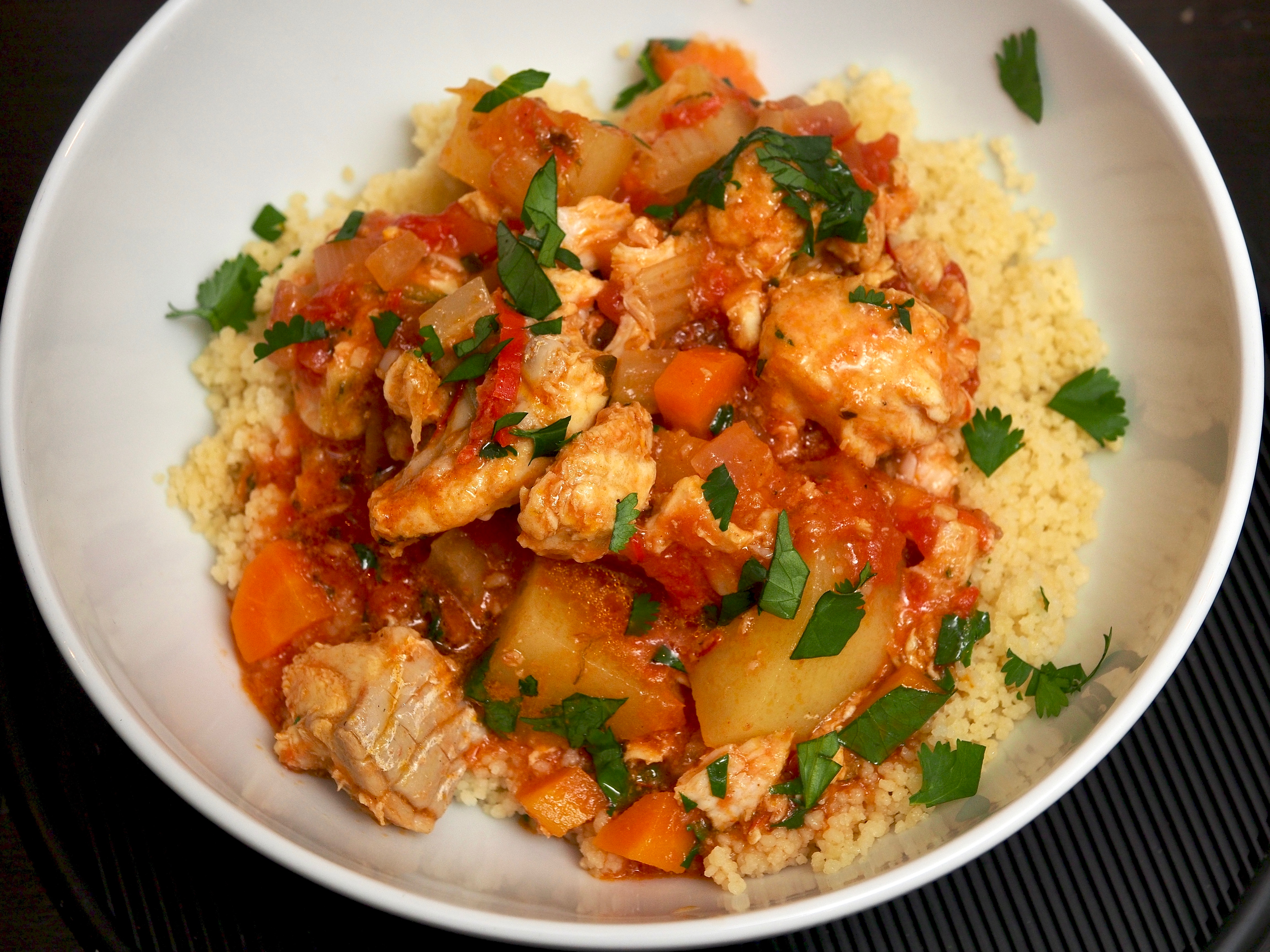 Moroccan fish tagine