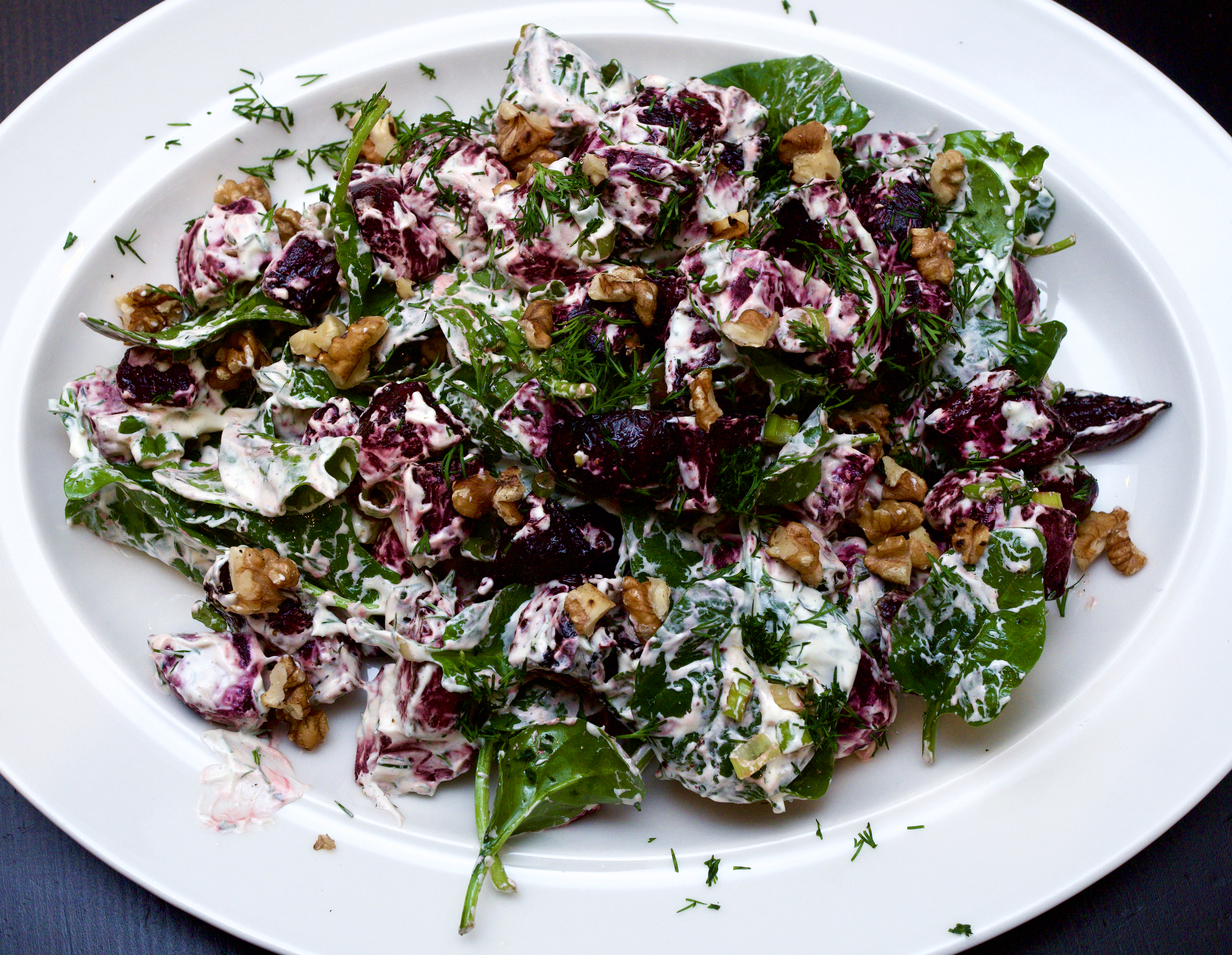 Beetroot &amp; Dill with Crème Fraîche &amp; Walnuts
