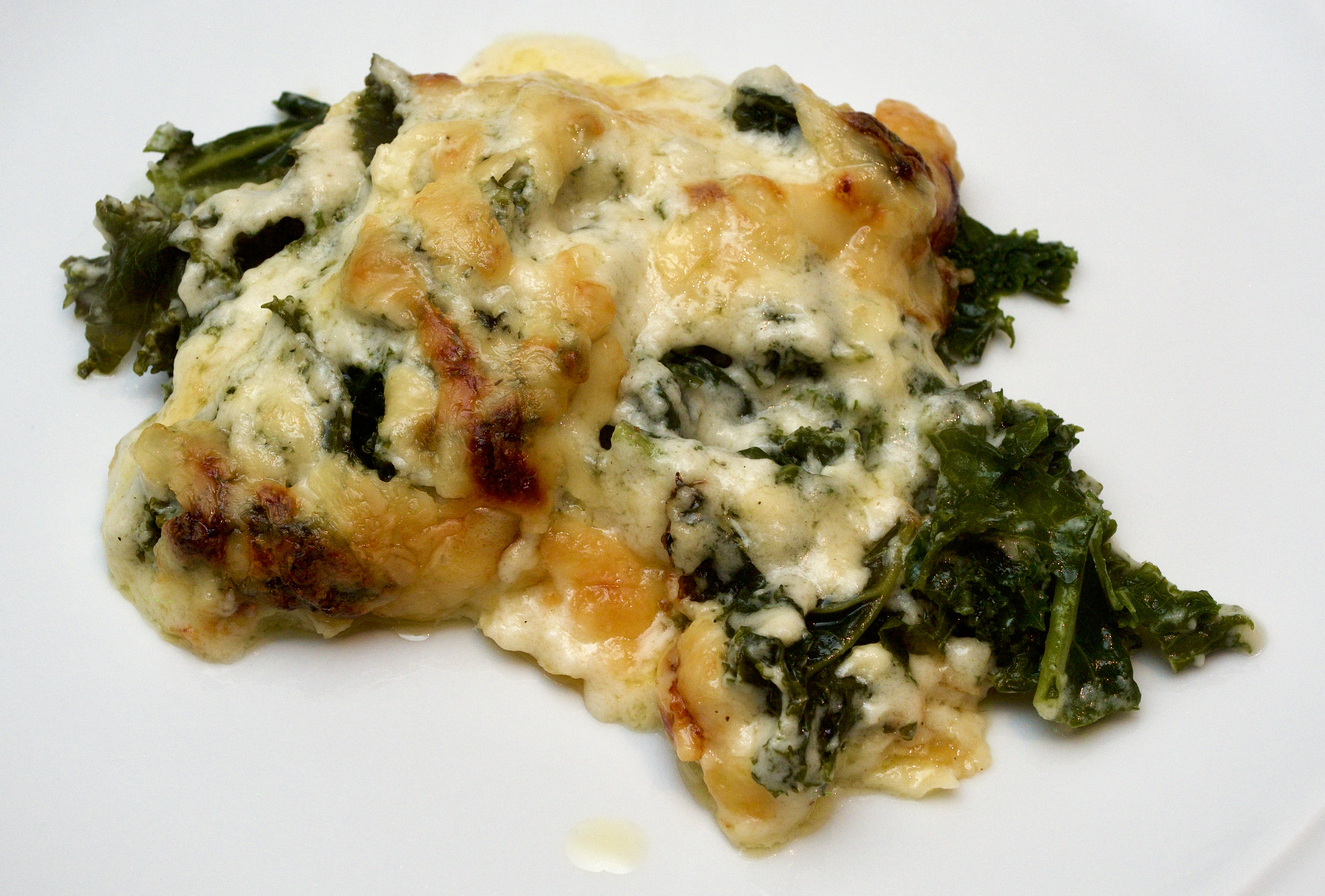 Cheesy Kale Bake