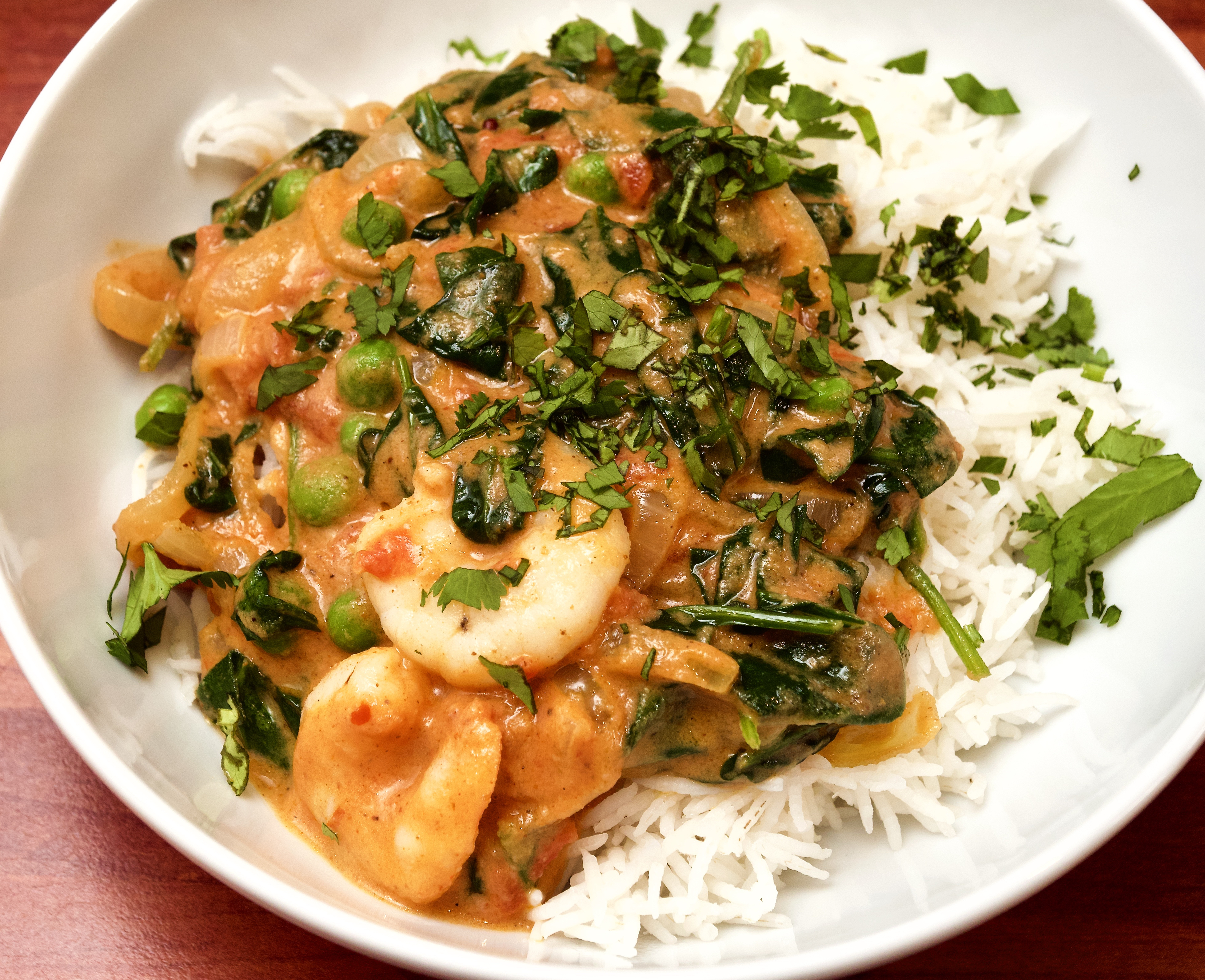 Prawn &amp; Spinach Curry