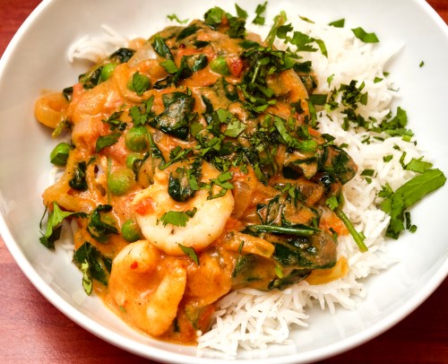 Prawn &amp; Spinach Curry