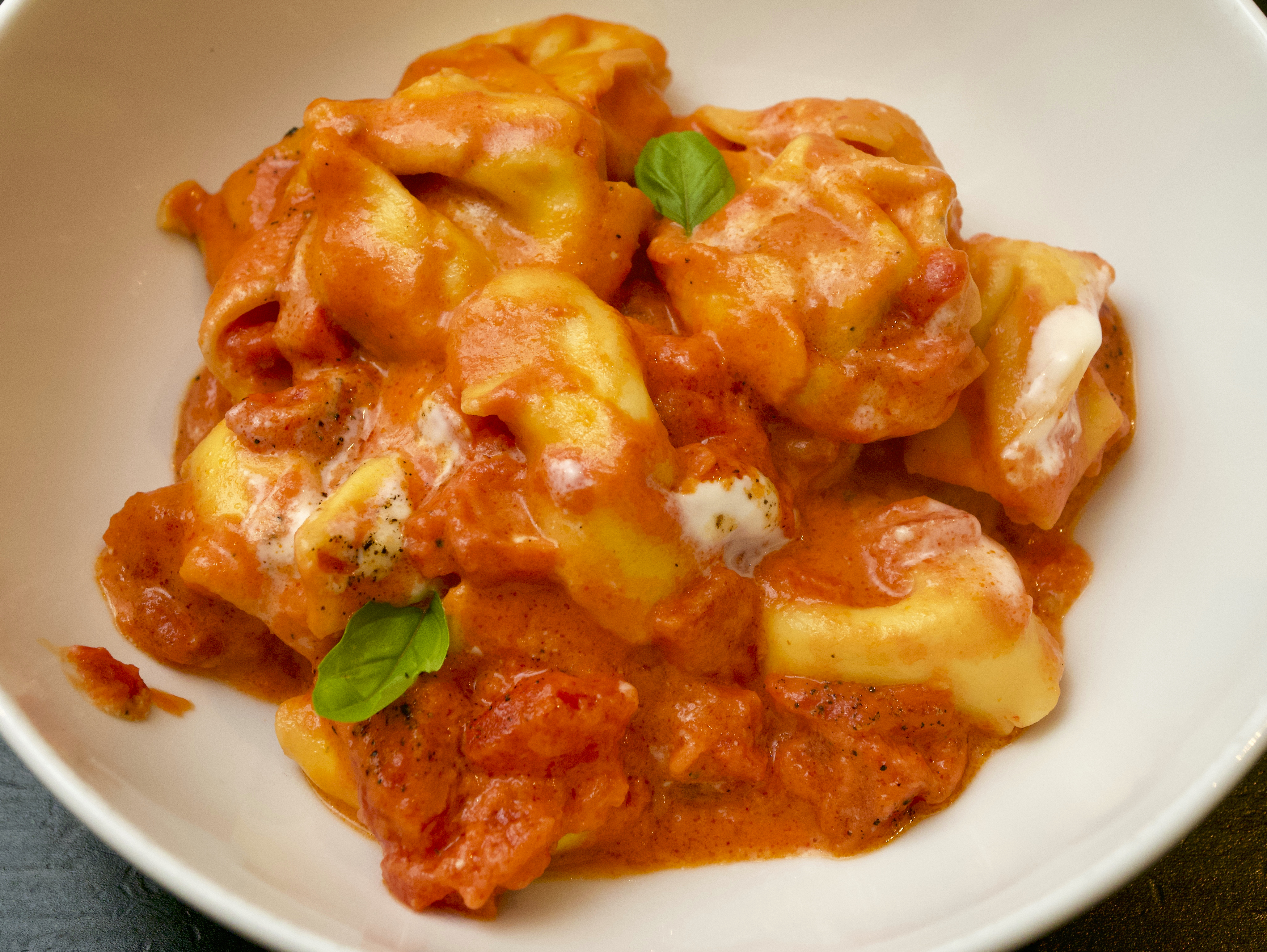 Creamy marscapone tortellini