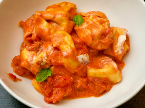 Creamy marscapone tortellini