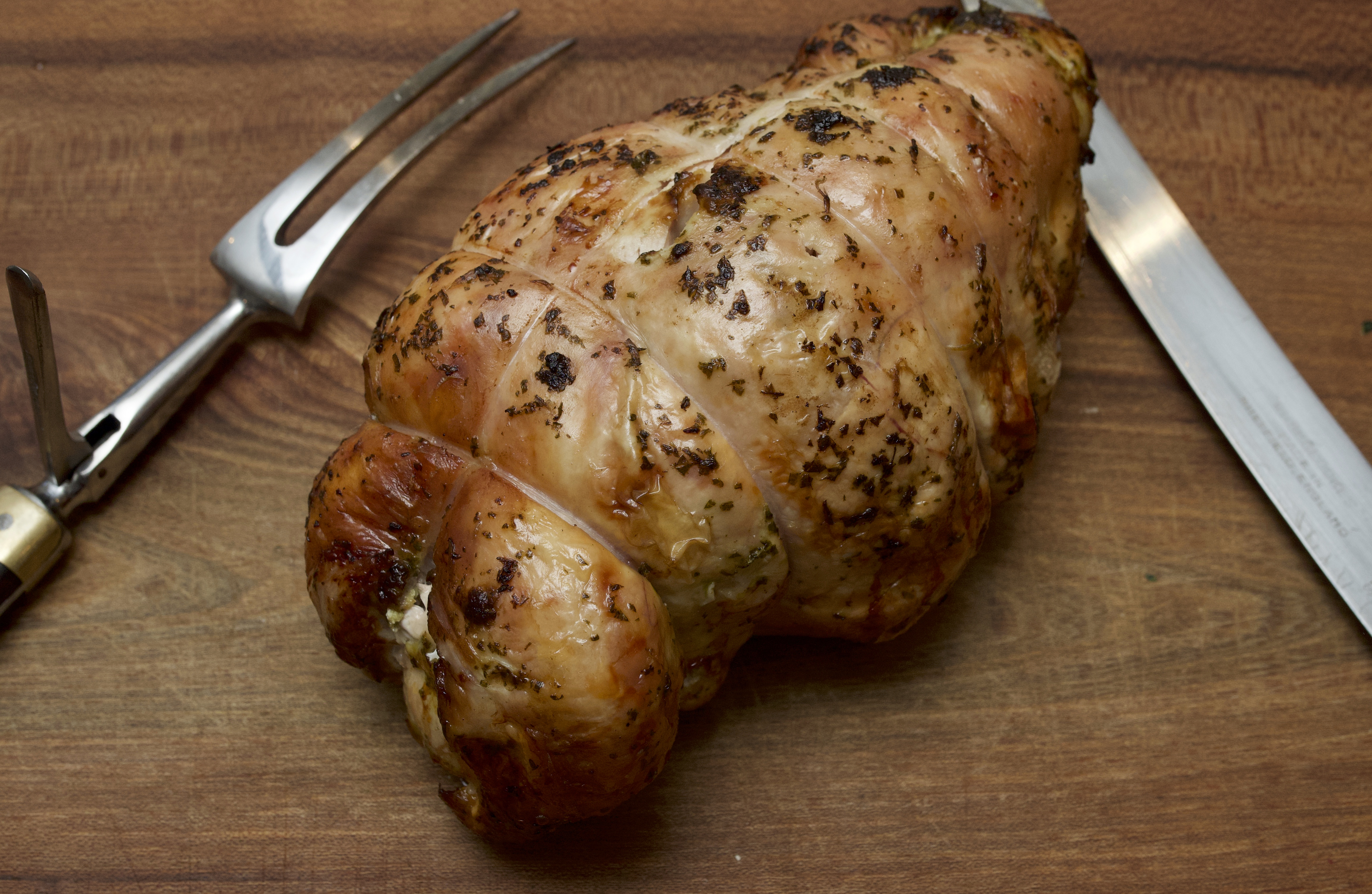 Marinated turkey breast with coriander, cumin &amp; white wine