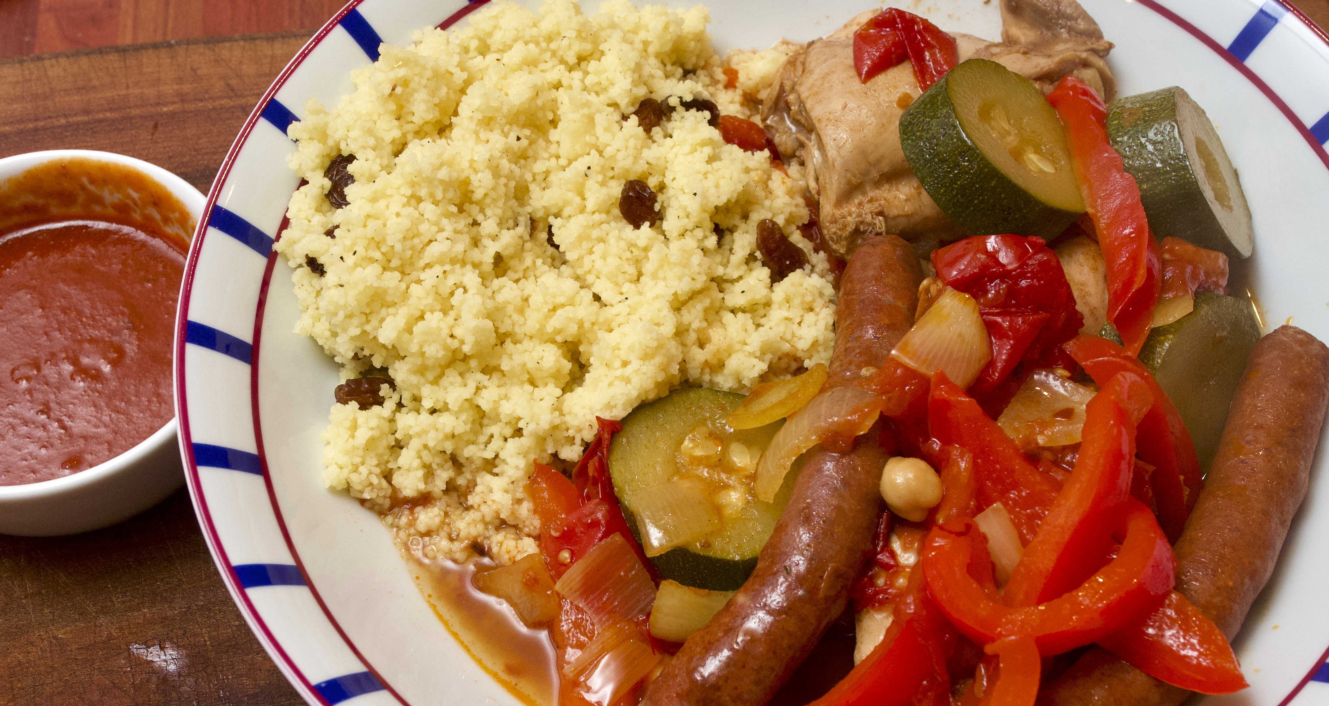 Merguez pot au feu with couscous