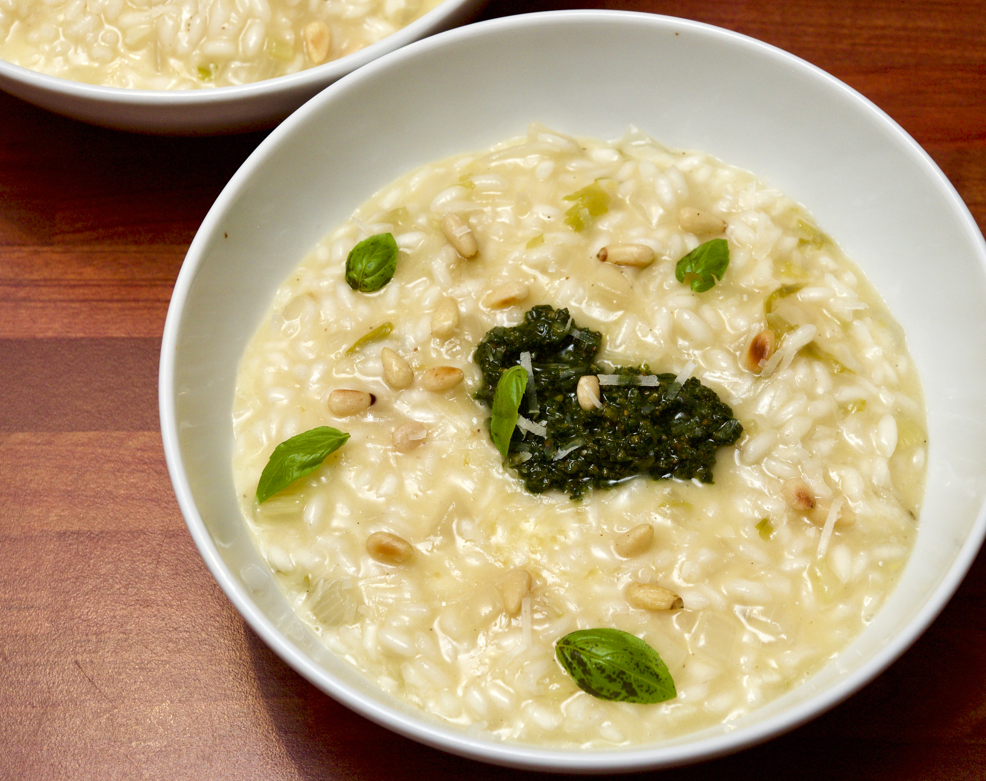 Risotto bianco with pesto