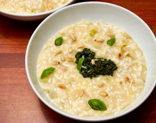 Risotto bianco with pesto
