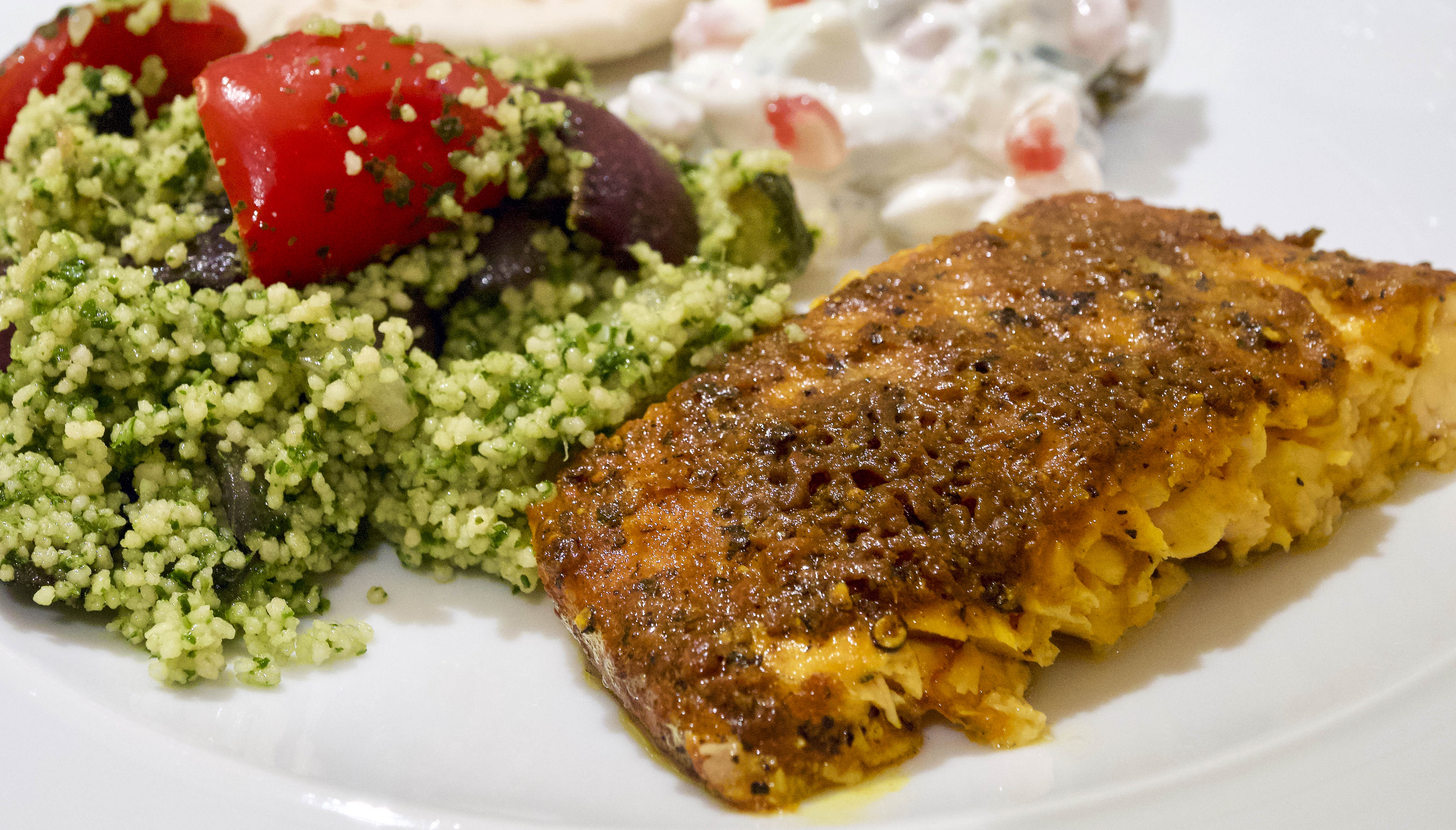 Lemon, turmeric &amp; black pepper salmon