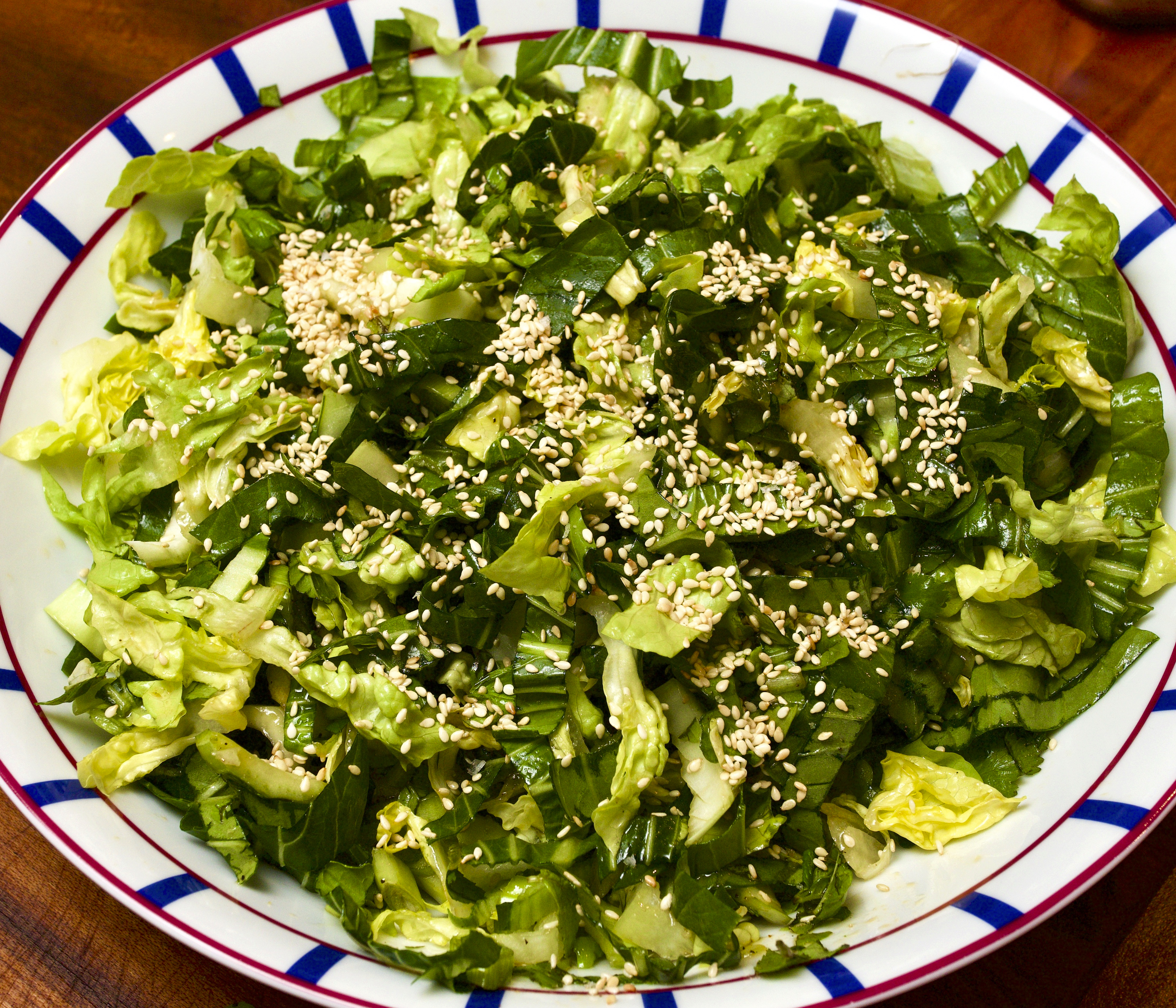 Herb &amp; pak choi salad