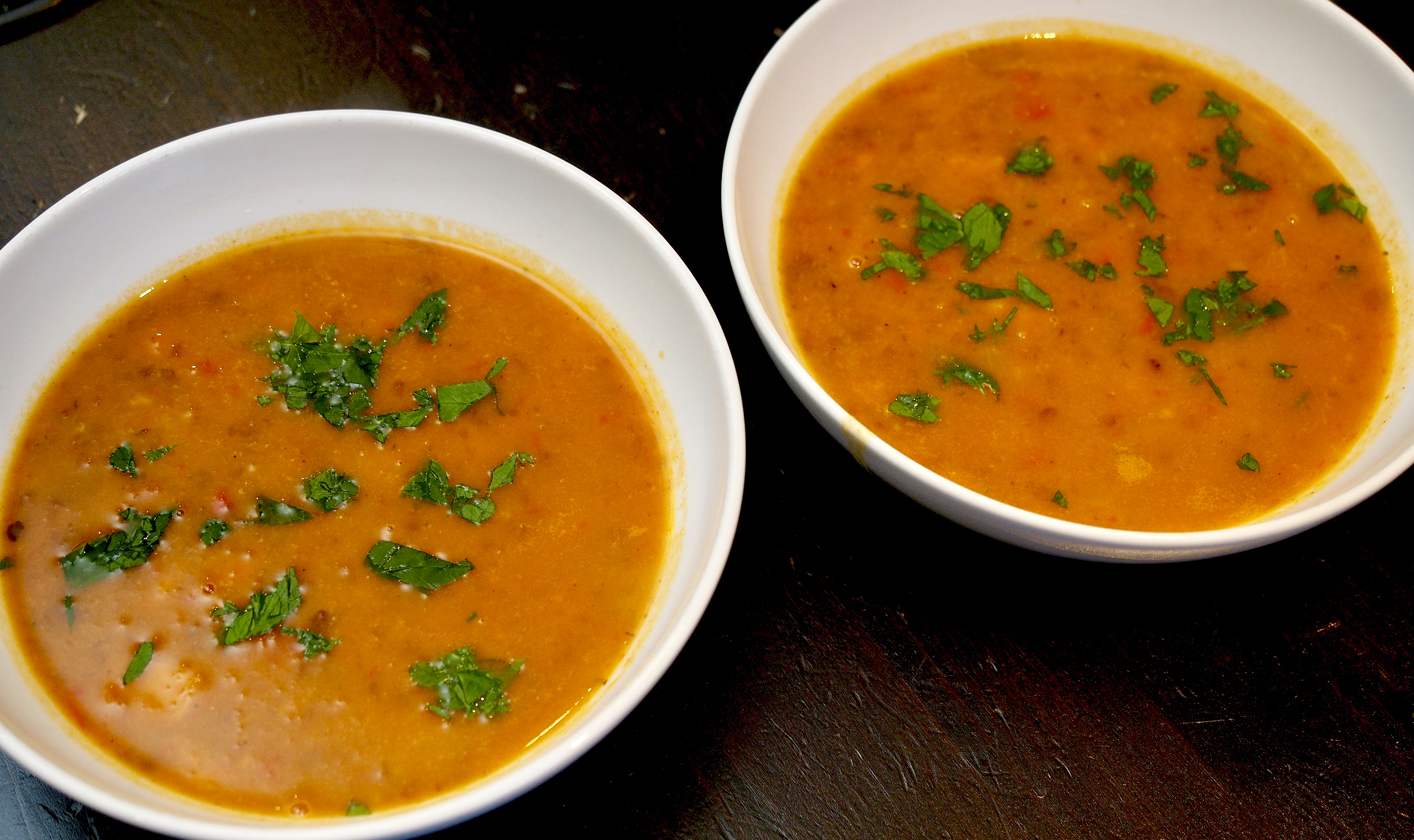 Spiced lentil soup
