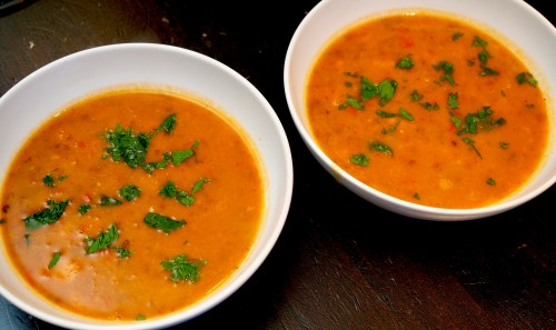 Spiced lentil soup