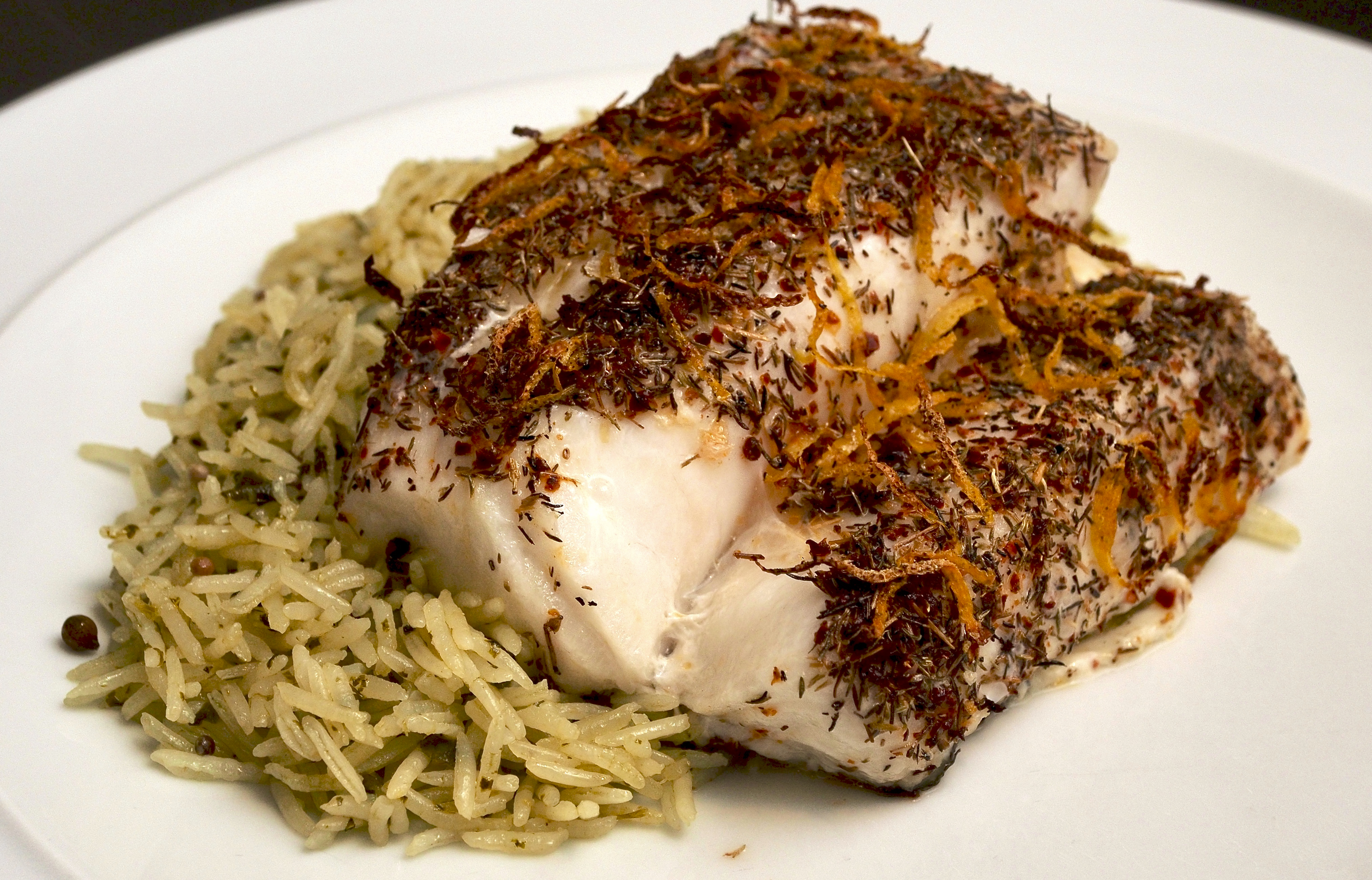 Roasted Cod with Wild Thyme & Pul Biber