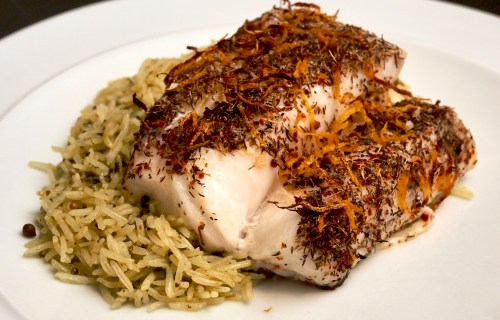 Roasted Cod with Wild Thyme & Pul Biber