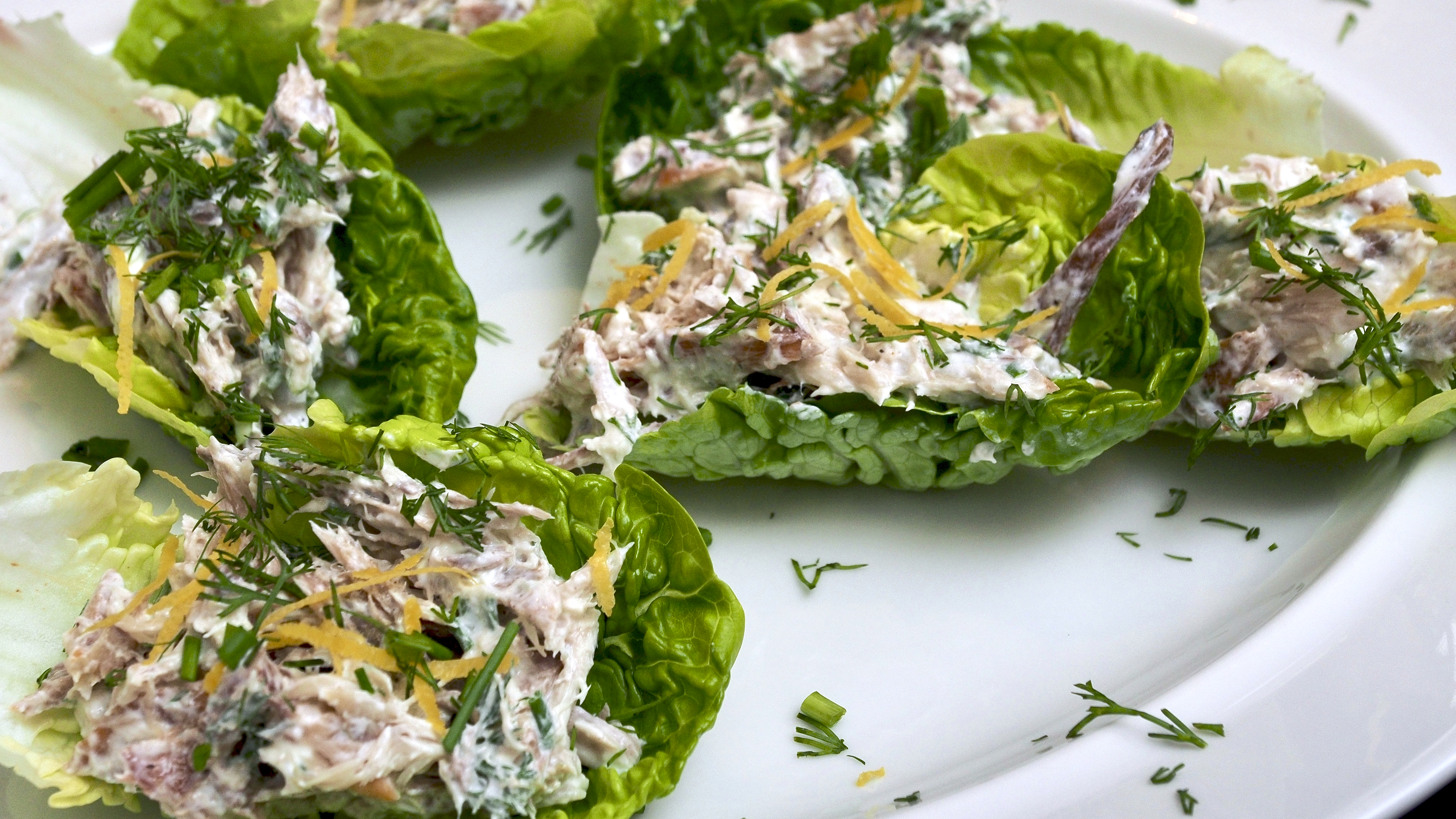 Smoked Mackerel Loaded Leaves