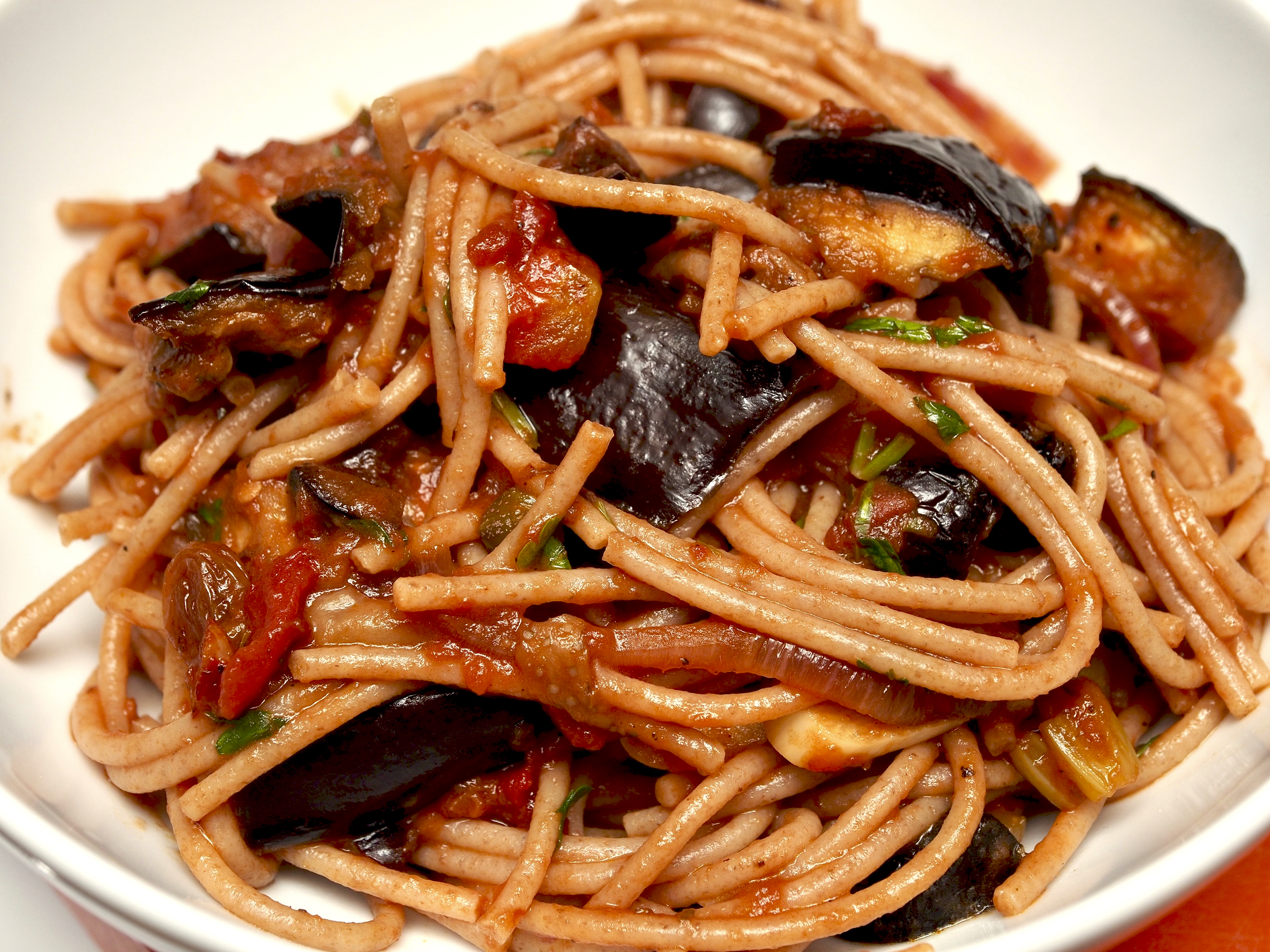 Caponata Spaghetti