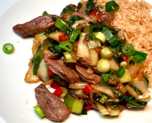Duck Stir-Fry with Ginger &amp; Greens