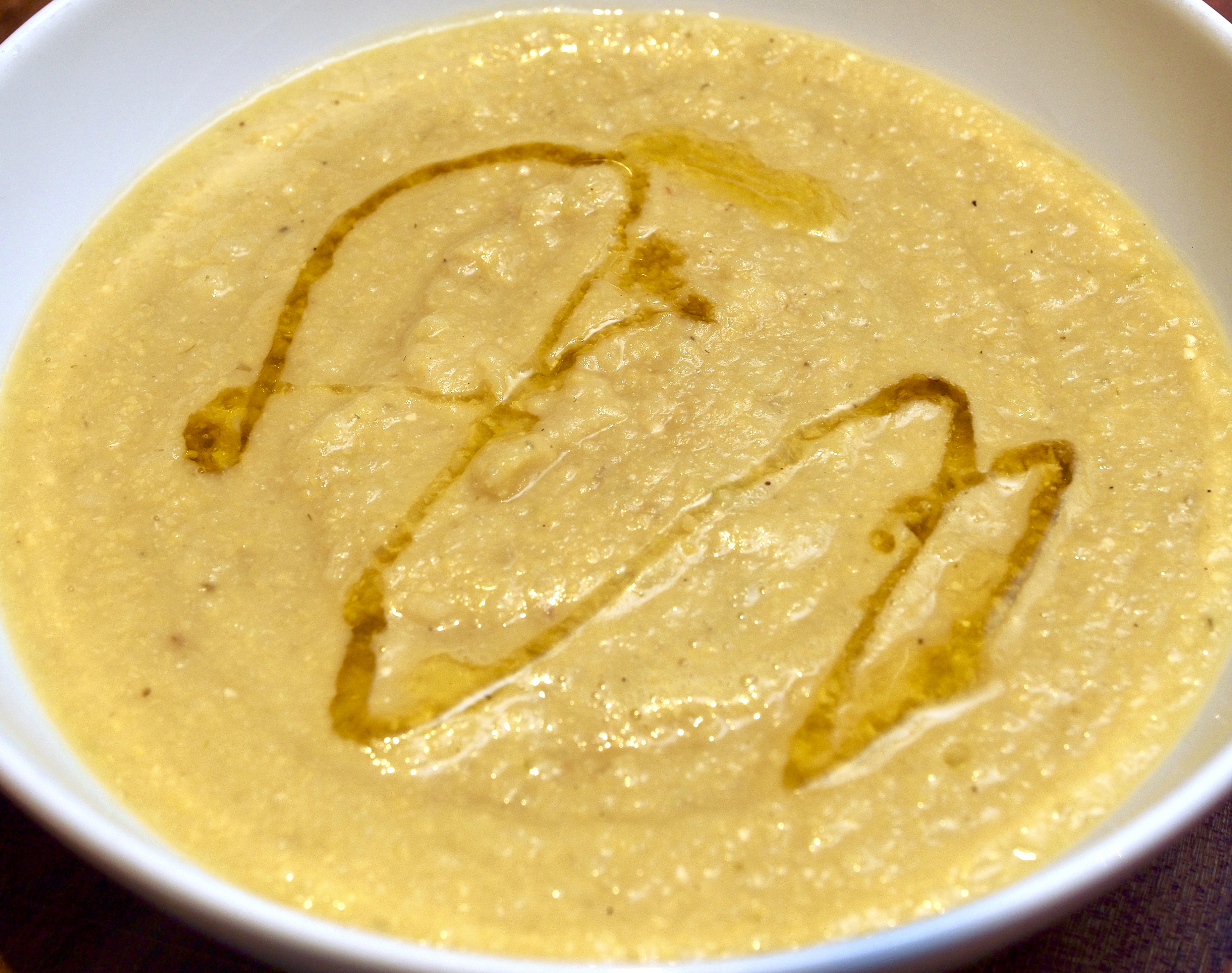 Chickpea fennel &amp; leek soup