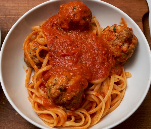 Pork &amp; Beef Polpette with Tomato Sauce