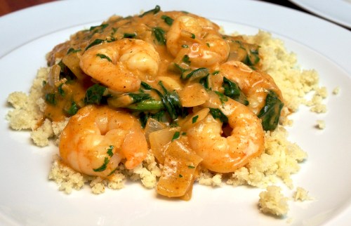 Prawn Korma with coco cauli rice