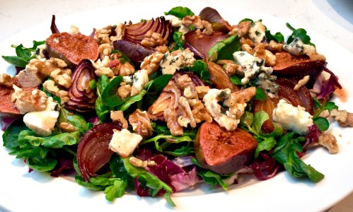 Fig, Blue Cheese &amp; Walnut Salad