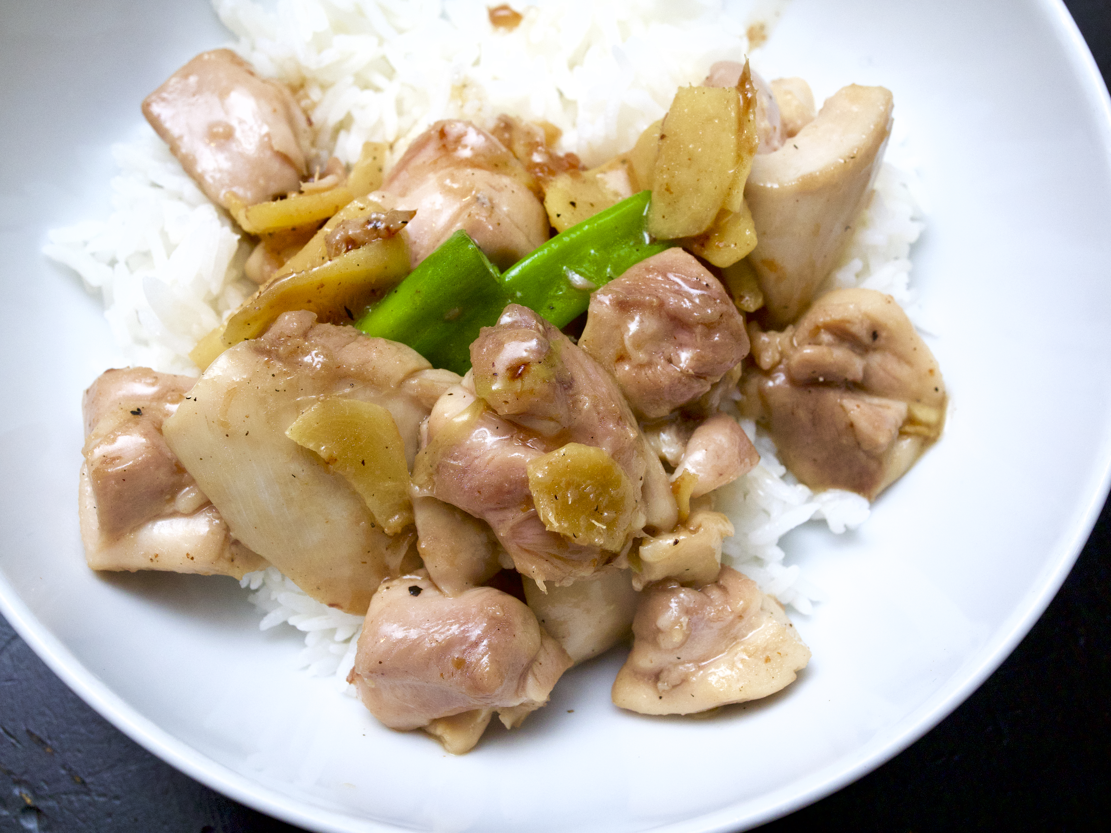 Chicken with young ginger