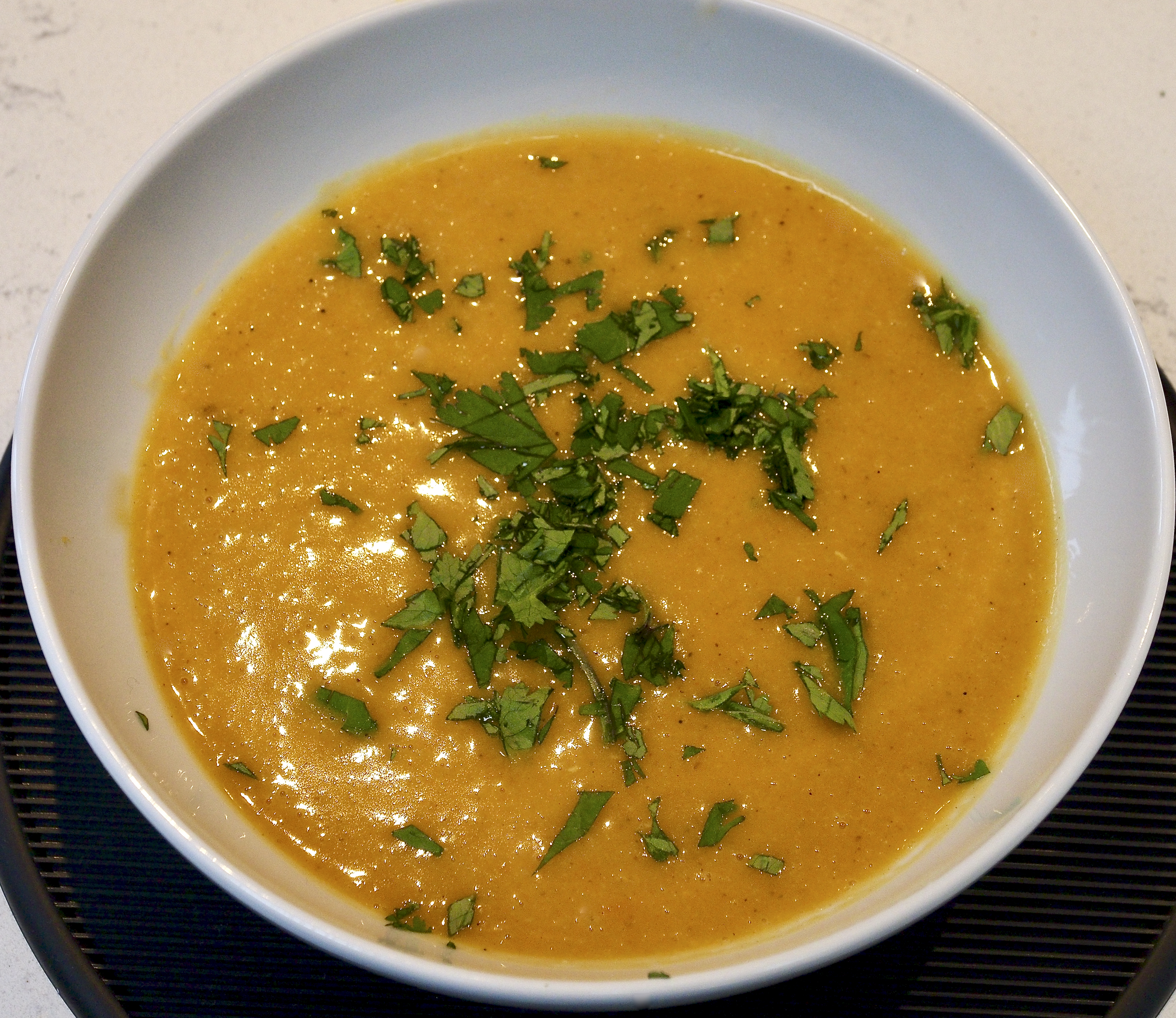 Curried Squash, Lentil &amp; Coconut Soup