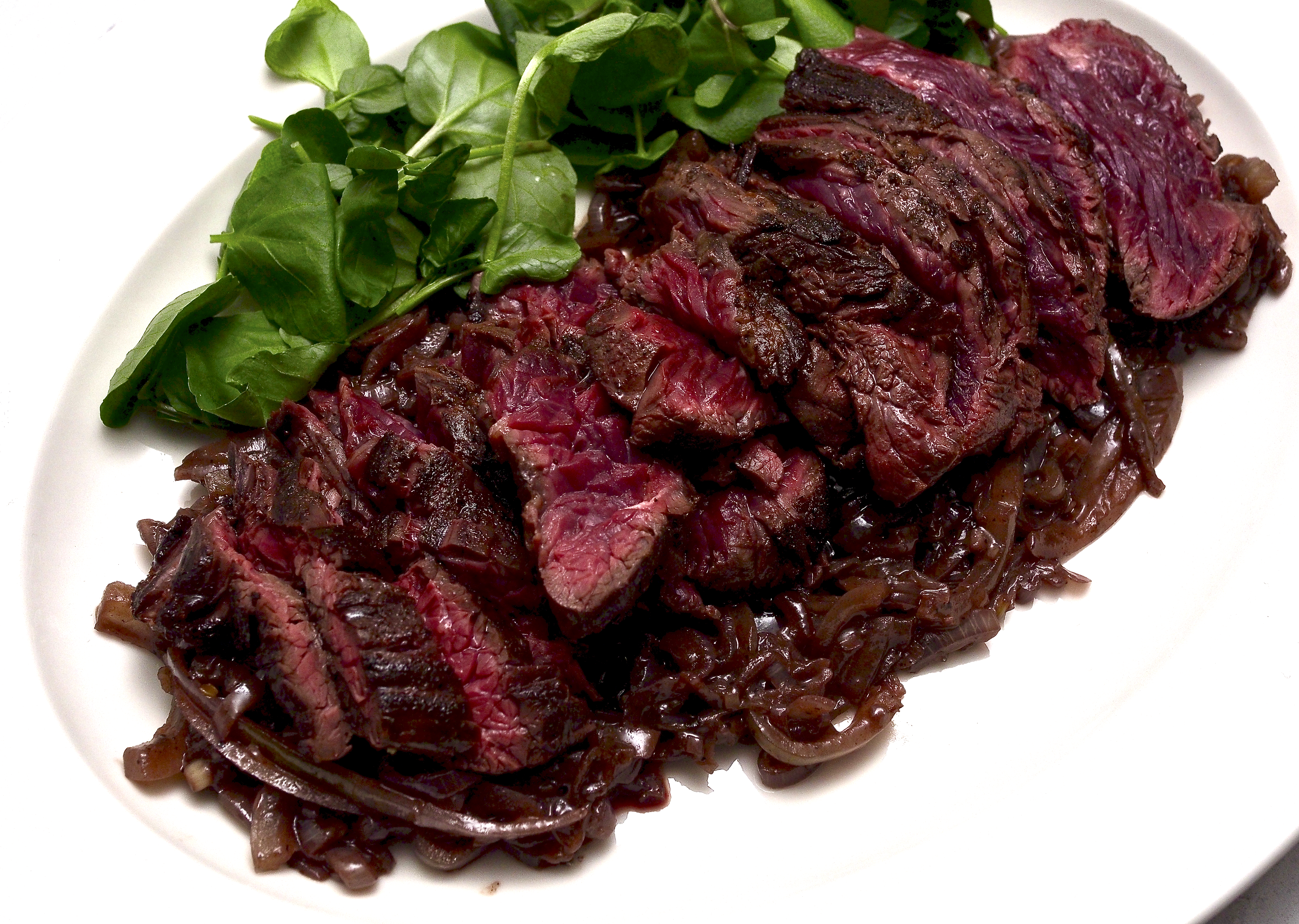Hanger Steak with Shallots