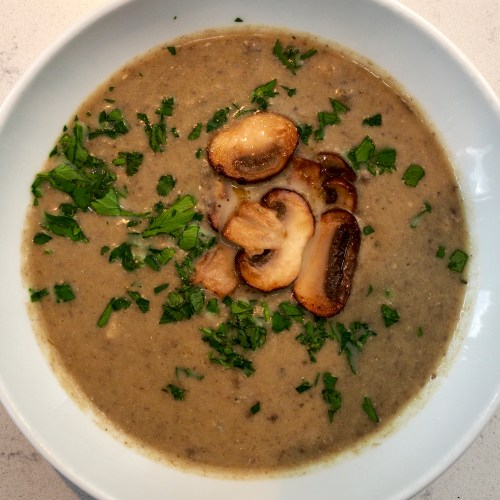 Mushroom, Cider &amp; Blue Cheese Soup