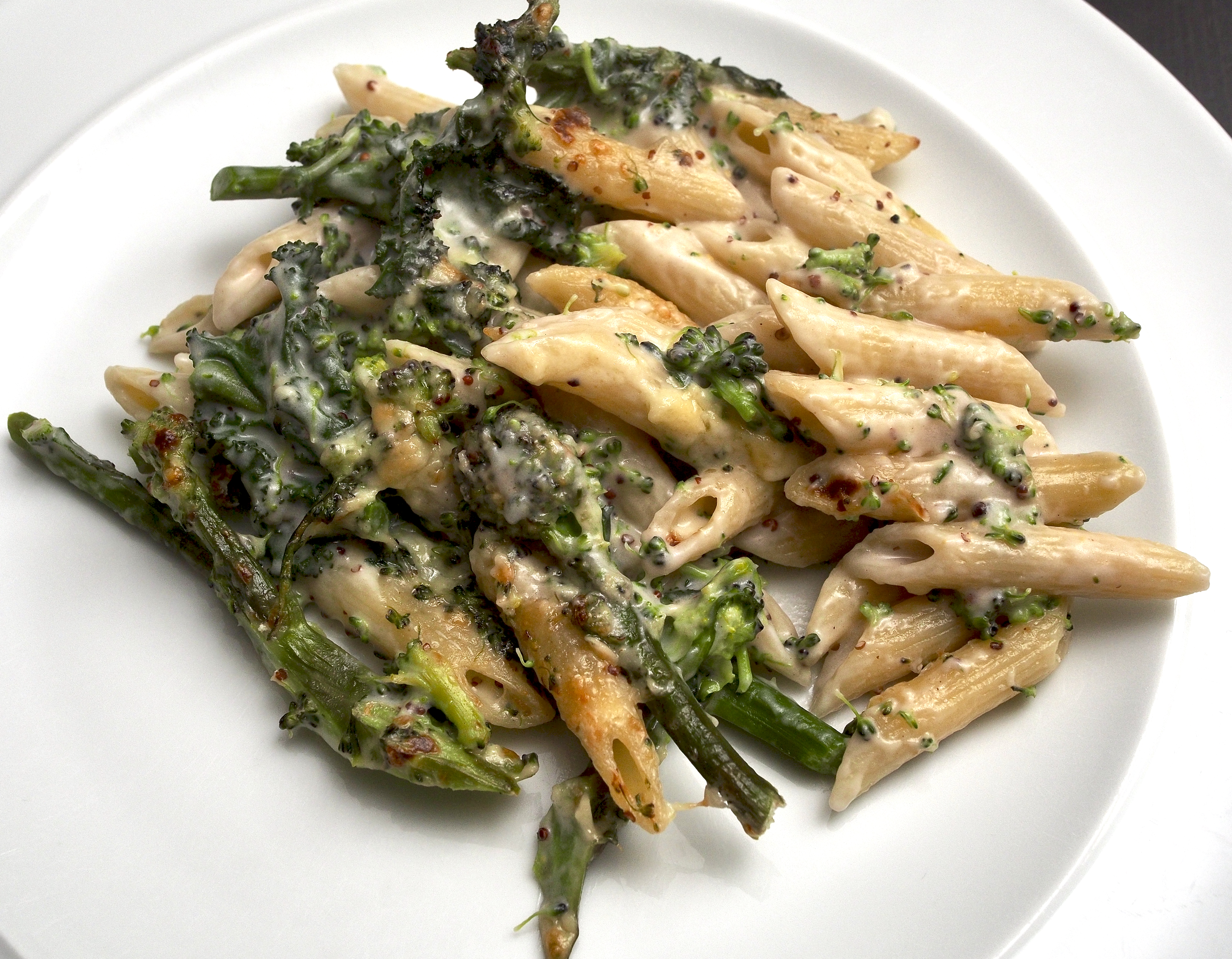Purple Sprouting Broccoli Pasta Bake