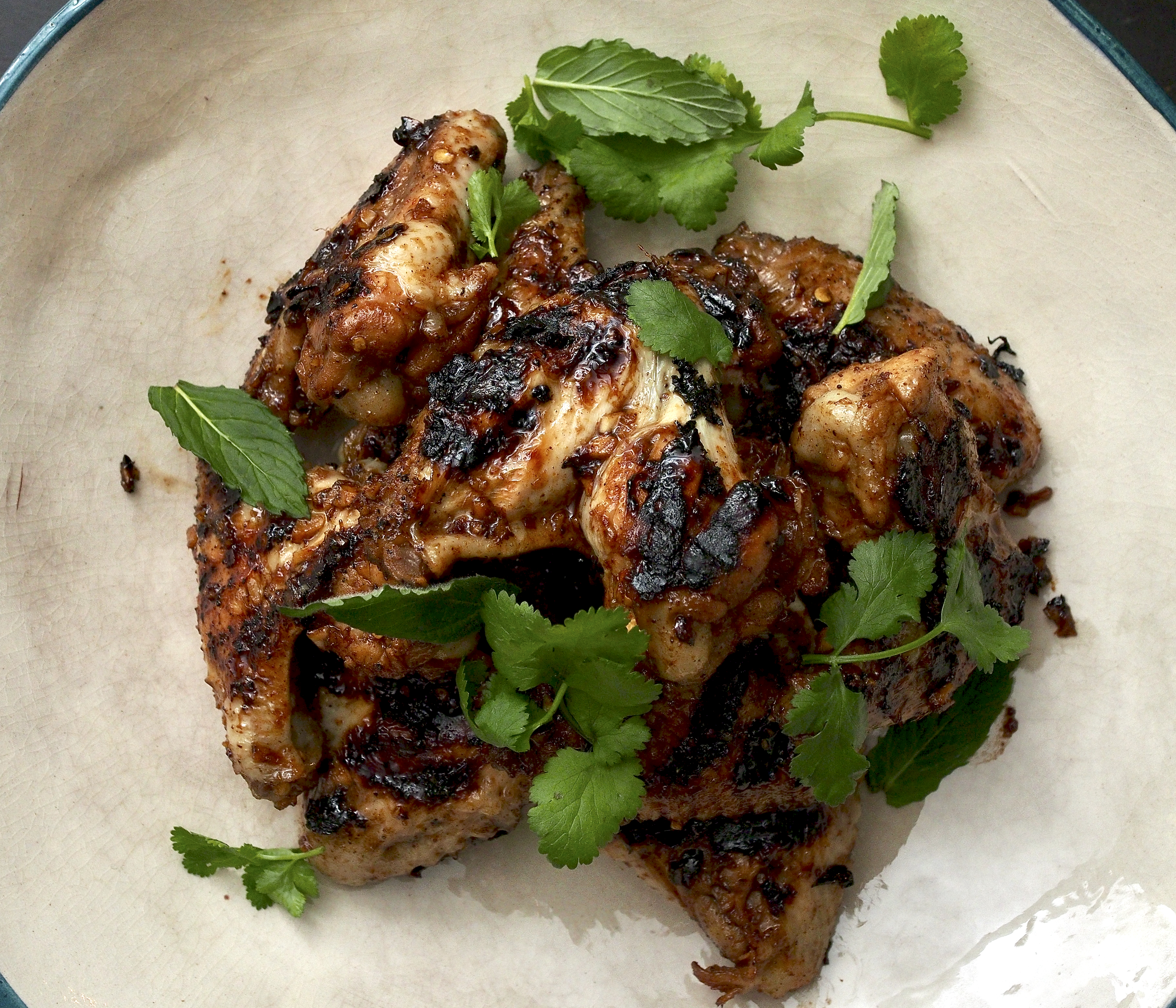 Spicy Barbecued Chicken Wings
