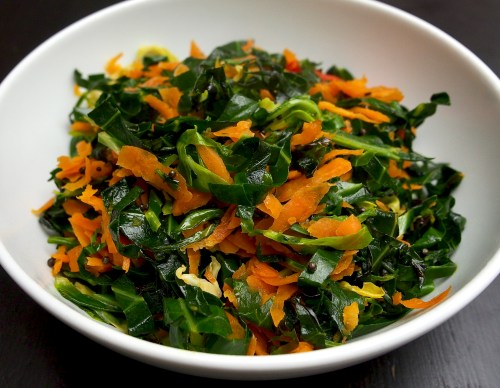 Gujerati-style Cabbage with Carrots