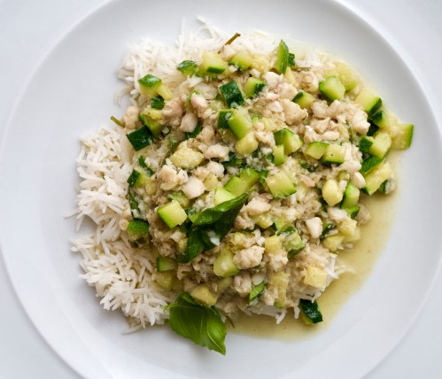 Thai Minced Fish &amp; Courgette Curry