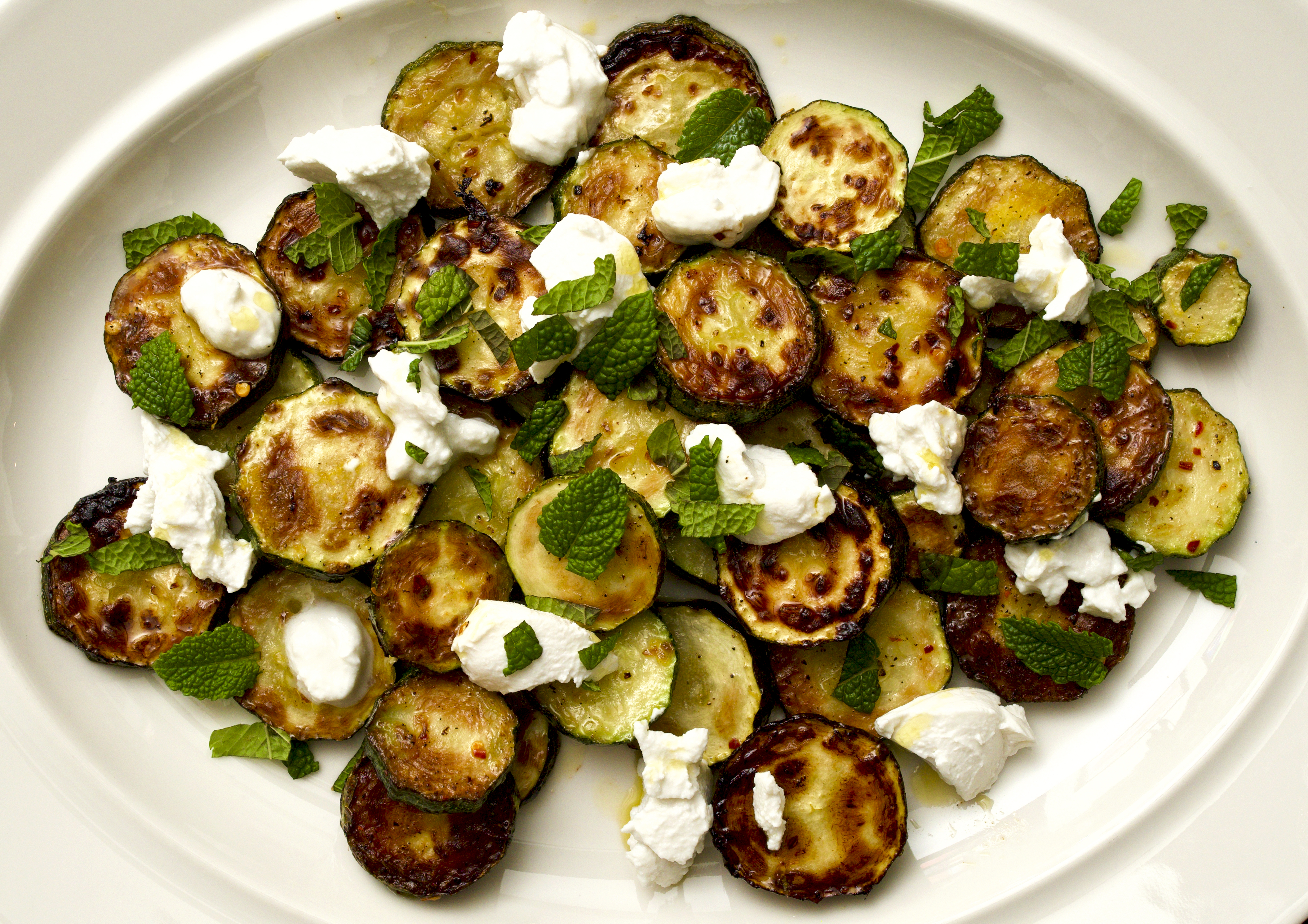 Courgettes with Mint &amp; Ricotta