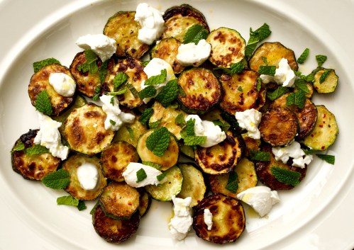 Courgettes with Mint & Ricotta