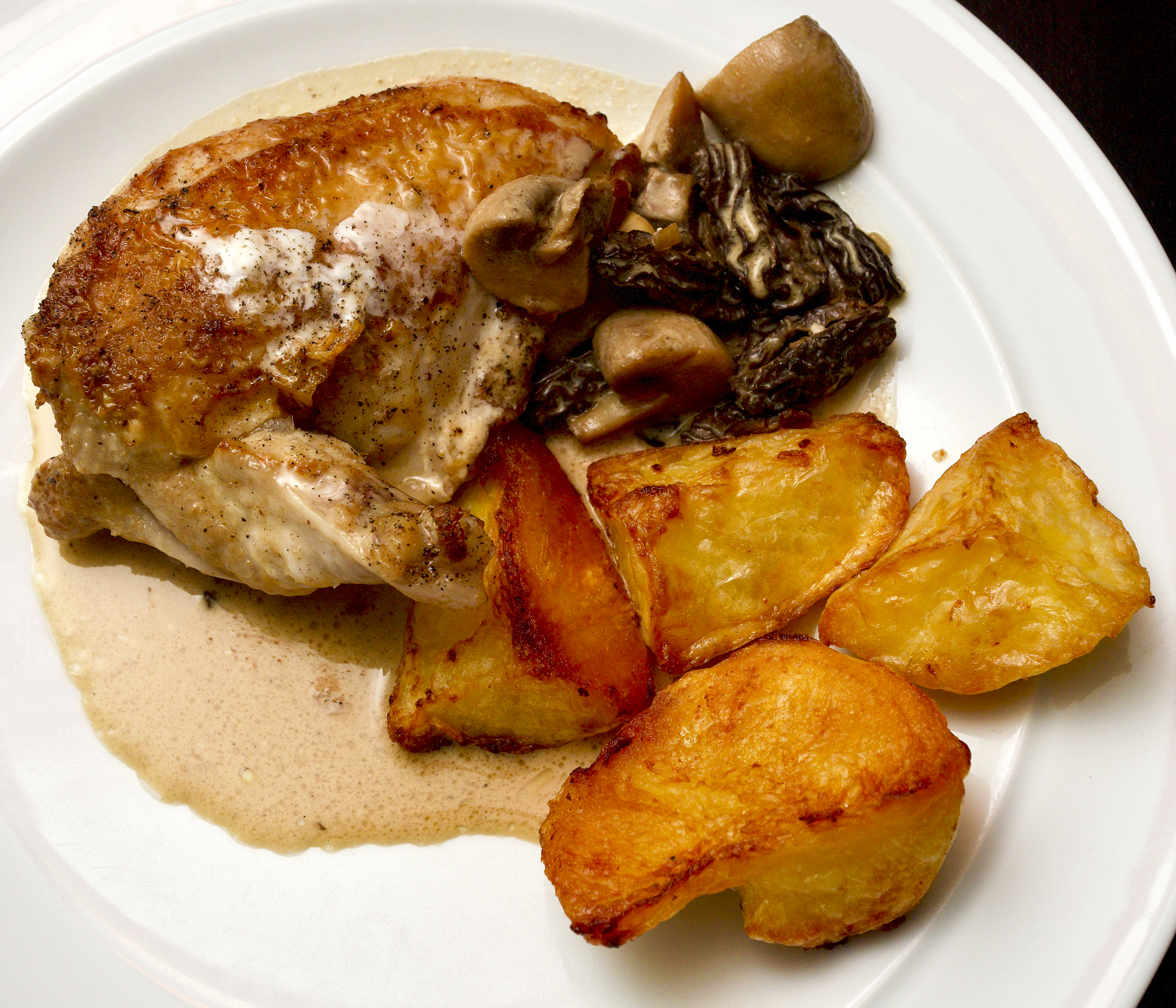 Chicken Fricassée with Morels