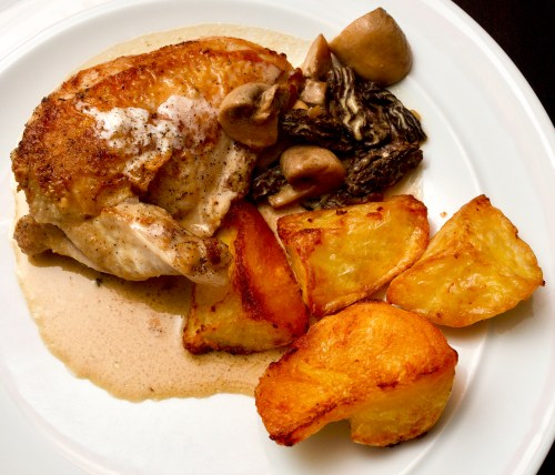 Chicken Fricassée with Morels