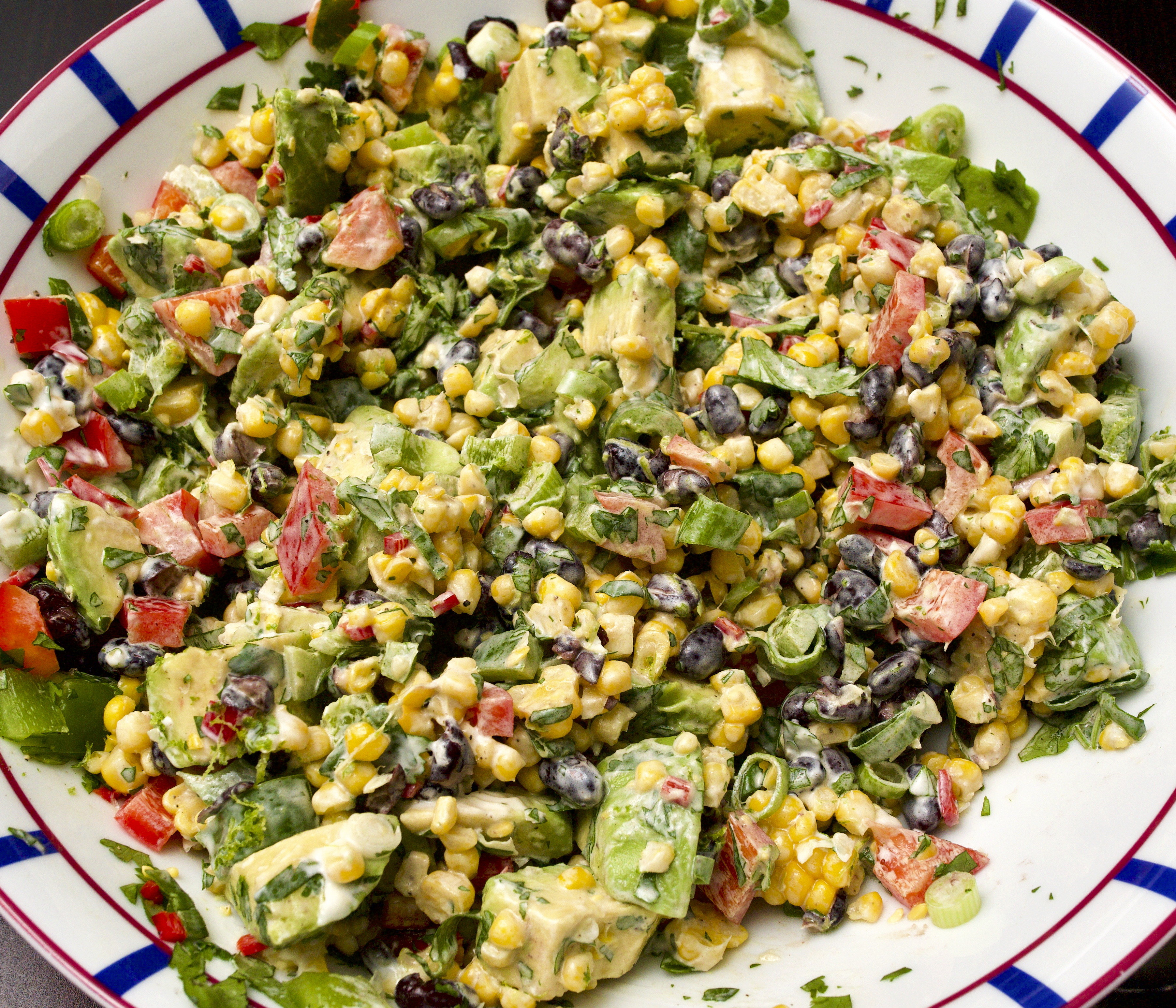 Sweetcorn, Black Bean &amp; Avocado Salad